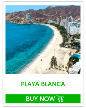 Playa blanca en Santa Marta